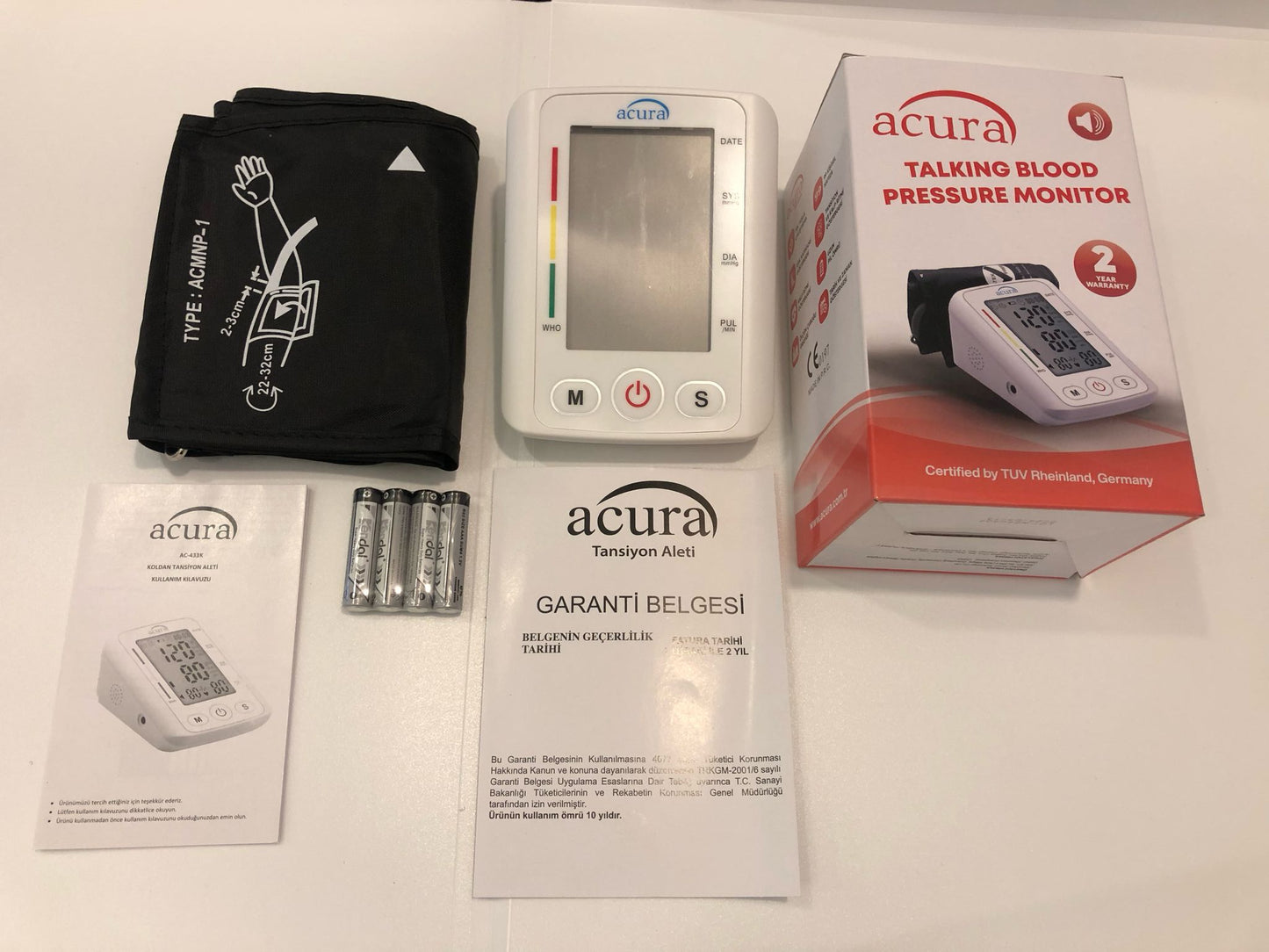 Türkçe Konuşan Koldan Tansiyon Aleti - HD Ekran, Hassas Ölçüm ve Çift Kullanım Özelliği